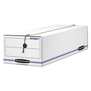 Bankers Box® Liberty Check And Form Boxes, 9" X 24.25" X 7.5", White-blue, 12-carton freeshipping - TVN Wholesale